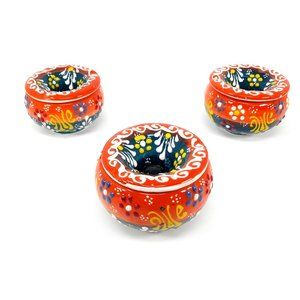 Turkish Anatolian Handmade Ceramic Ashtrays
